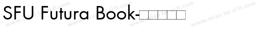 SFU Futura Book字体转换